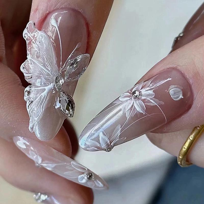 10Pcs White Shiny Small Size Nail Charms Zircon Decorations Super Sparkling Horse Eye Square Pointed Bottom Bare Zircon Diamonds