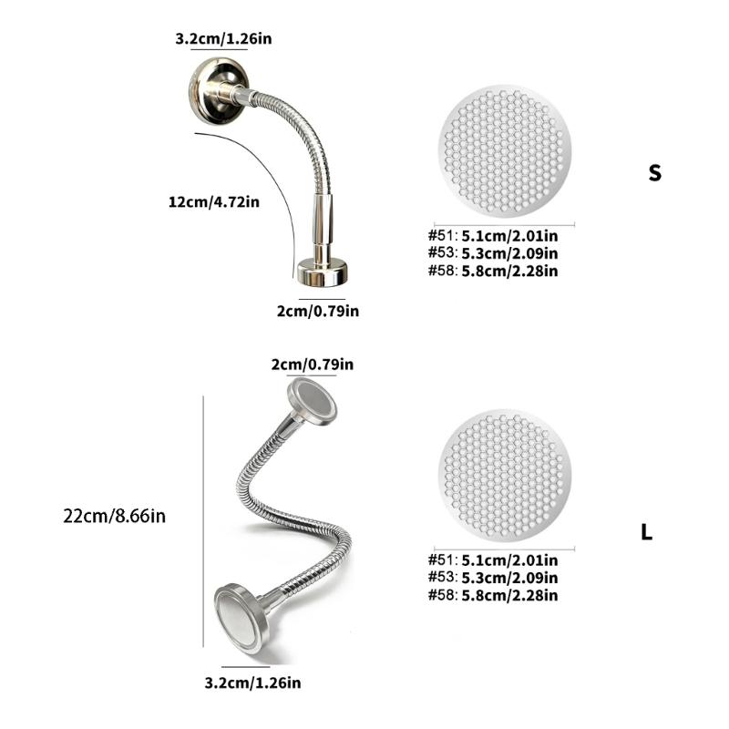 Metal Water Head Coffee Puck Screen for Coffee Filters with Flexible Hose for Sink Side Coffee Bar Use, Kitchen Work, and Washing Tasks