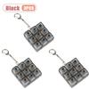 1-20Pcs Creative Transparent Stress Relief Mechanical Keyboard Tester Gift Led Fidget Keychain With 9 Buttons Keyring For Kids
