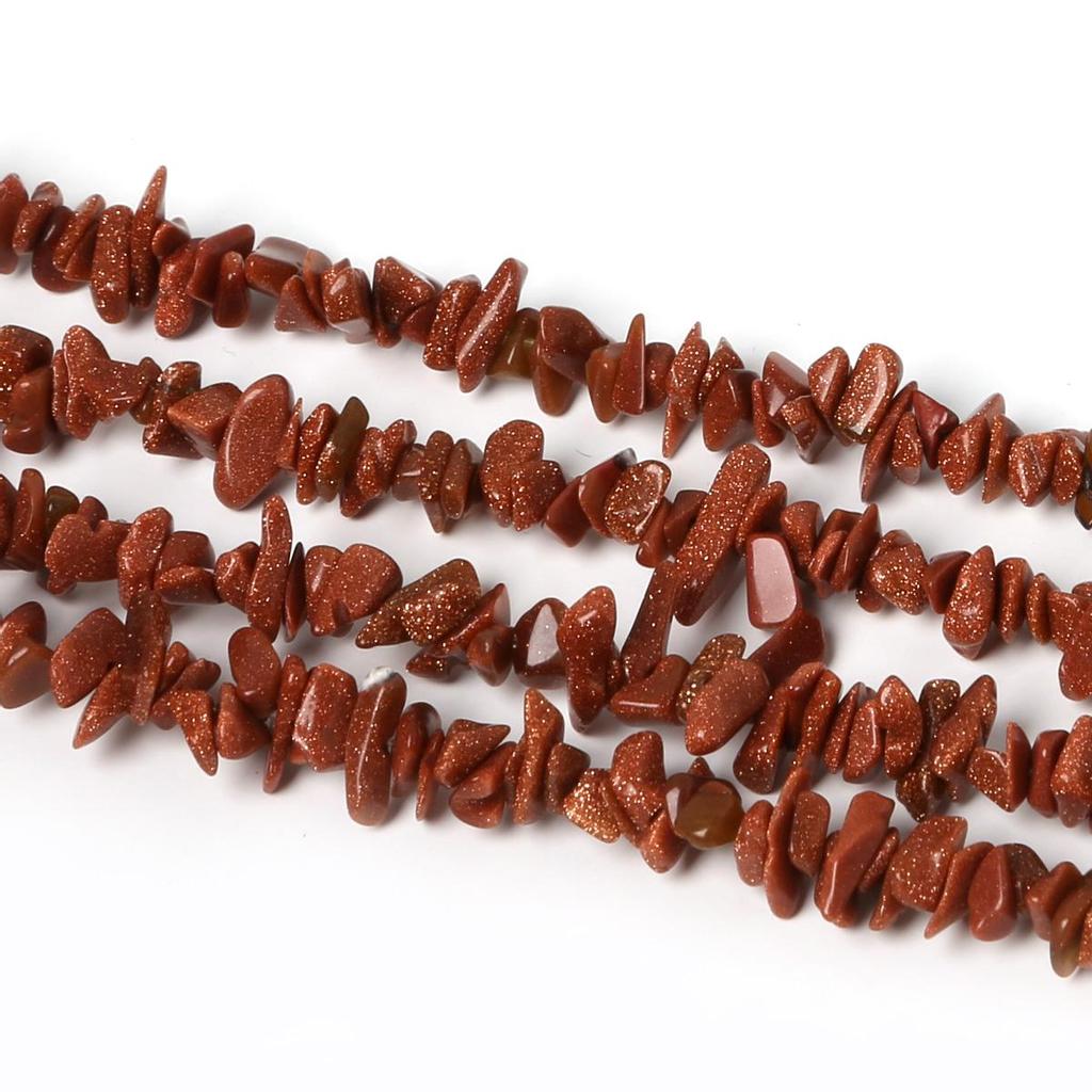 Cuentas de piedra Natural de 3-5mm, cuentas de cristal de ágata, Ojo de Tigre, cuentas de grava irregulares para pulsera DIY, fabricación de joyería, hebra 34