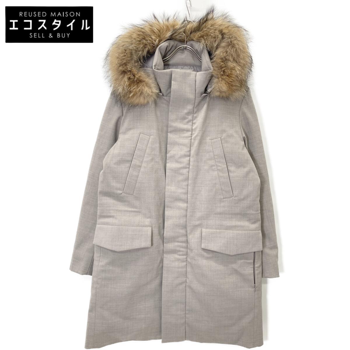 

DOUBLE STANDARD CLOTHING Отличное состояние пуховик из искусственного меха Куртка 48 серыйБ/у