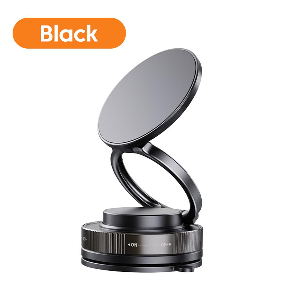 

Вращающийся на 360° вакуумный магнитный держатель для мобильного телефона, присоска, магнитный держатель для телефона, ленивый многофункциональный складной держатель для хранения чёрный