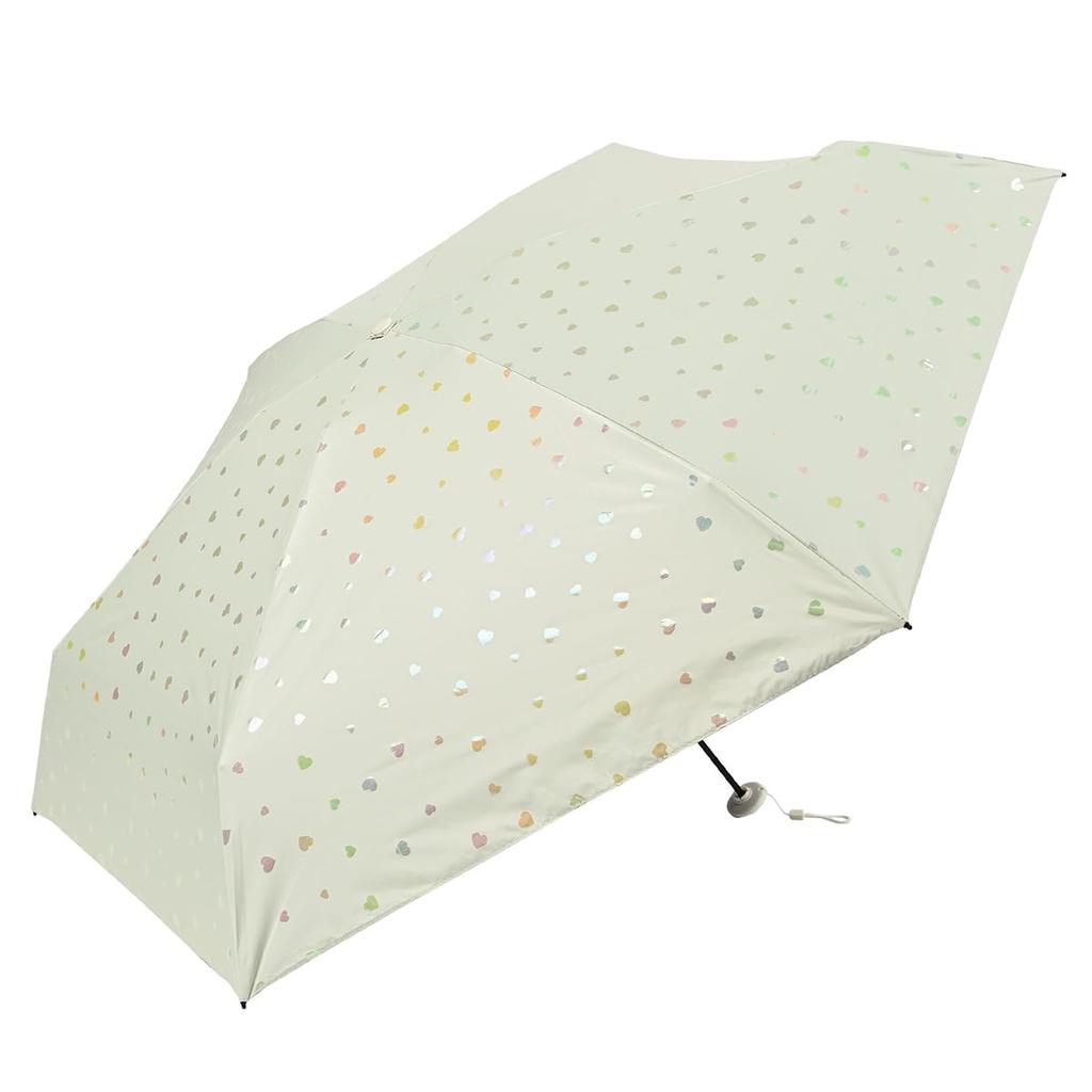 nifty colors folding umbrella Pokera light shielding heart mini 2500OF 5-tier