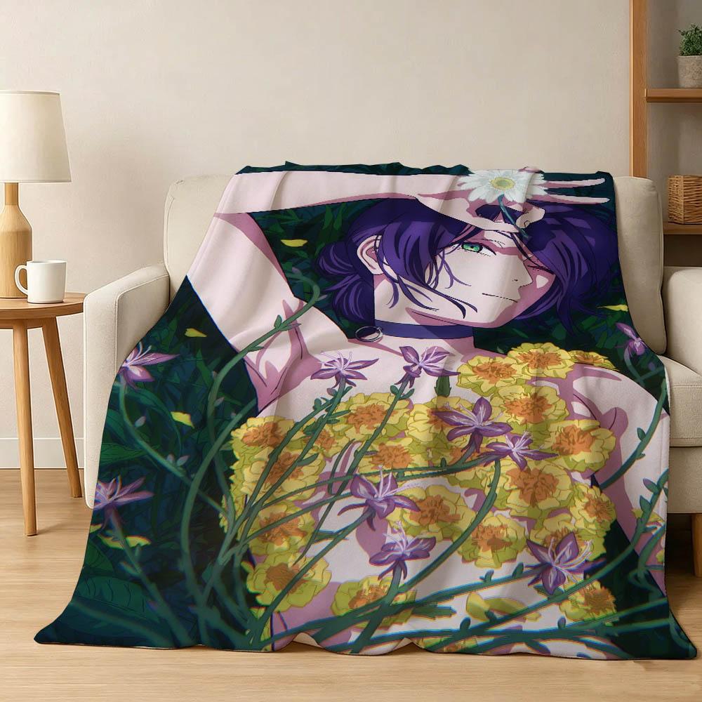 C-Chainsaw M-Man The Movie Reze Arc 3D Flannel Blanket Soft Throw Blanket Art For Home Decor Bedroom Bed Sofa Picnic Fans Gifts