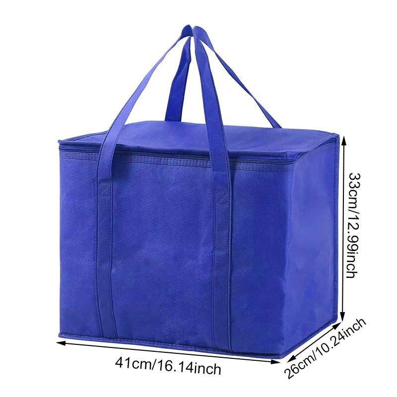 Portable Insulated Reusable Grocery Shopping Bag Large Capacity Food Delivery Cooler Bag Travel Picnic Thermal Lunch Containers Totes