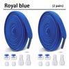 New Elastic Shoe Laces Round Snap Lock Flat Shoelaces Without Ties Kids Adult Quick Shoelace Shoe Accessories 2 Pair
