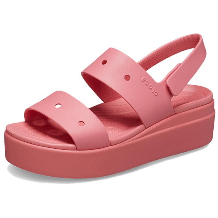 Crocs EVA Platform Sandals Women Sandals Red 210676-6XF
