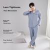 MIIOW [Tencel Lyocell] Men's Pajamas, Spring And Autumn All-Season Air Conditioning Wear, Anti-Mite Antibacterial Comfortable Sleep Loungewear