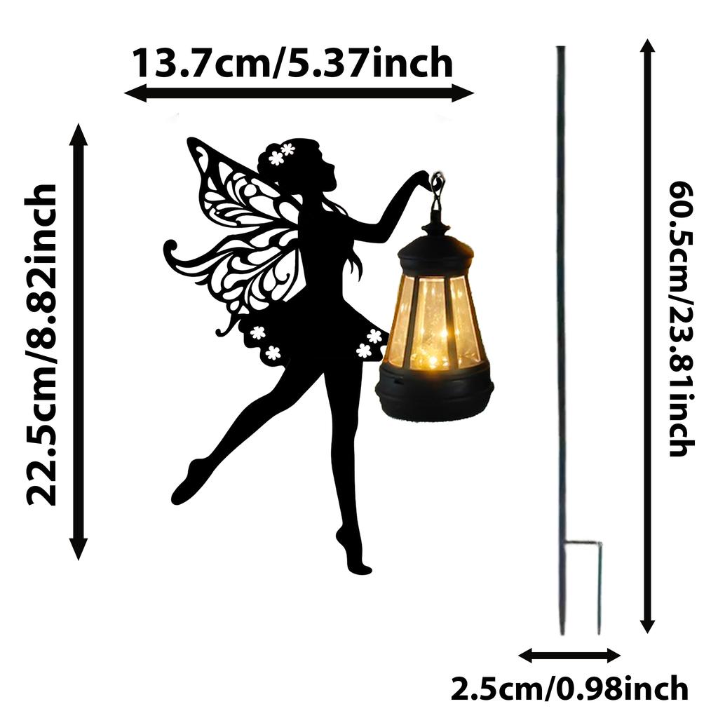 Solar Outdoor Lawn Lights Merry Metal Decorations Snowman/Santa/Angel Lanterns Garden Decorative Lawn Lights