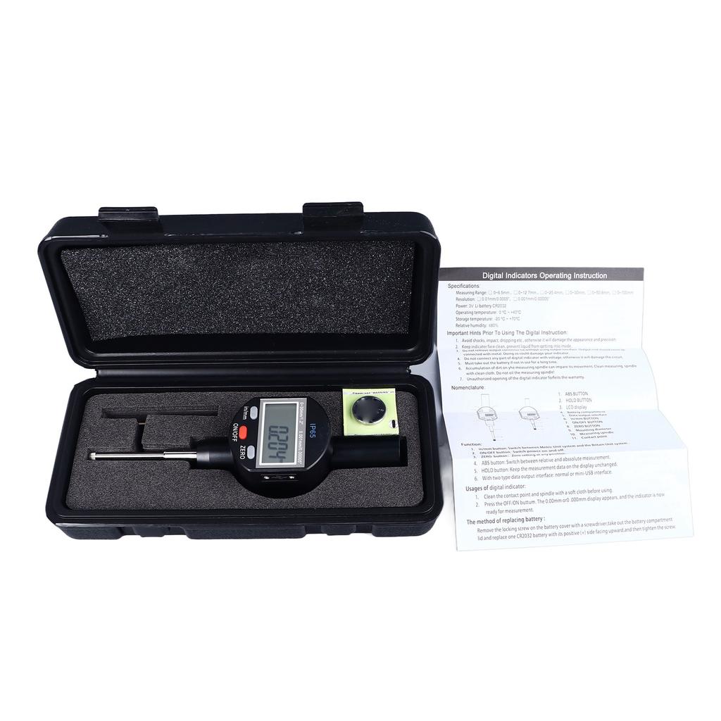 Digitalanzeige-Indikator IP65 Wasserdicht Elektronischer Messschieber 0–30 mm Messbereich 0,001 mm Auflösung
