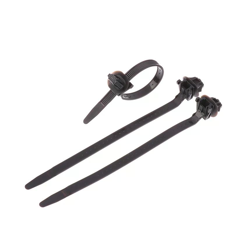 10PCS New Nylon Plastic Vehicle Motocycle Cable Tie Car Wiring Harness Retainer Clip Push Mount Auto Fasteners Black Color