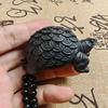 Agarwood Sculpture Money Turtle Ornament Wooden Turtle Office Home Figurines Decoration Accessories Birthday Gift for Family
