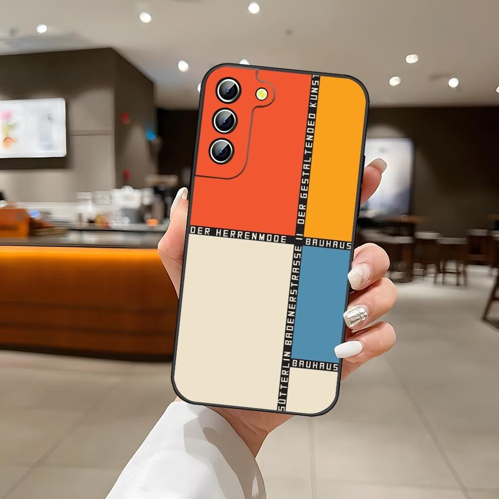 Geometric Bauhaus Art Phone Case For Samsung S24 Ultra S22 S23 S25 S20 Fe S21 Plus A54 A34 A16 A53 Back Cover