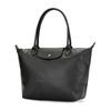 Longchamp Le Pliage Xtra Schnapp- und Reißverschluss Leder Schulter-Tragetasche Damen Handtaschen Schwarz 2605987001