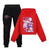 Kpop Demon Hunters Kids Cartoon Hoodie Set With Cotton Material For Casual Wear