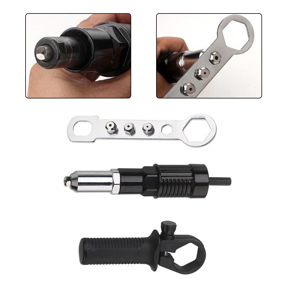 Material Plastic Metal Drill Rivet Adapter Power Tool Converter Tensile Strength Plastic And Metal Multiple Threaded Heads