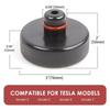 4Pcs Tesla Model Y/3 Rubber Jack Pads - Lifting Adapter with Storage Bag for Chassis Protection (Auto Accessories)
