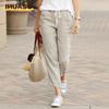 Women's Fashion Casual Solid Color Print Pants & Capris