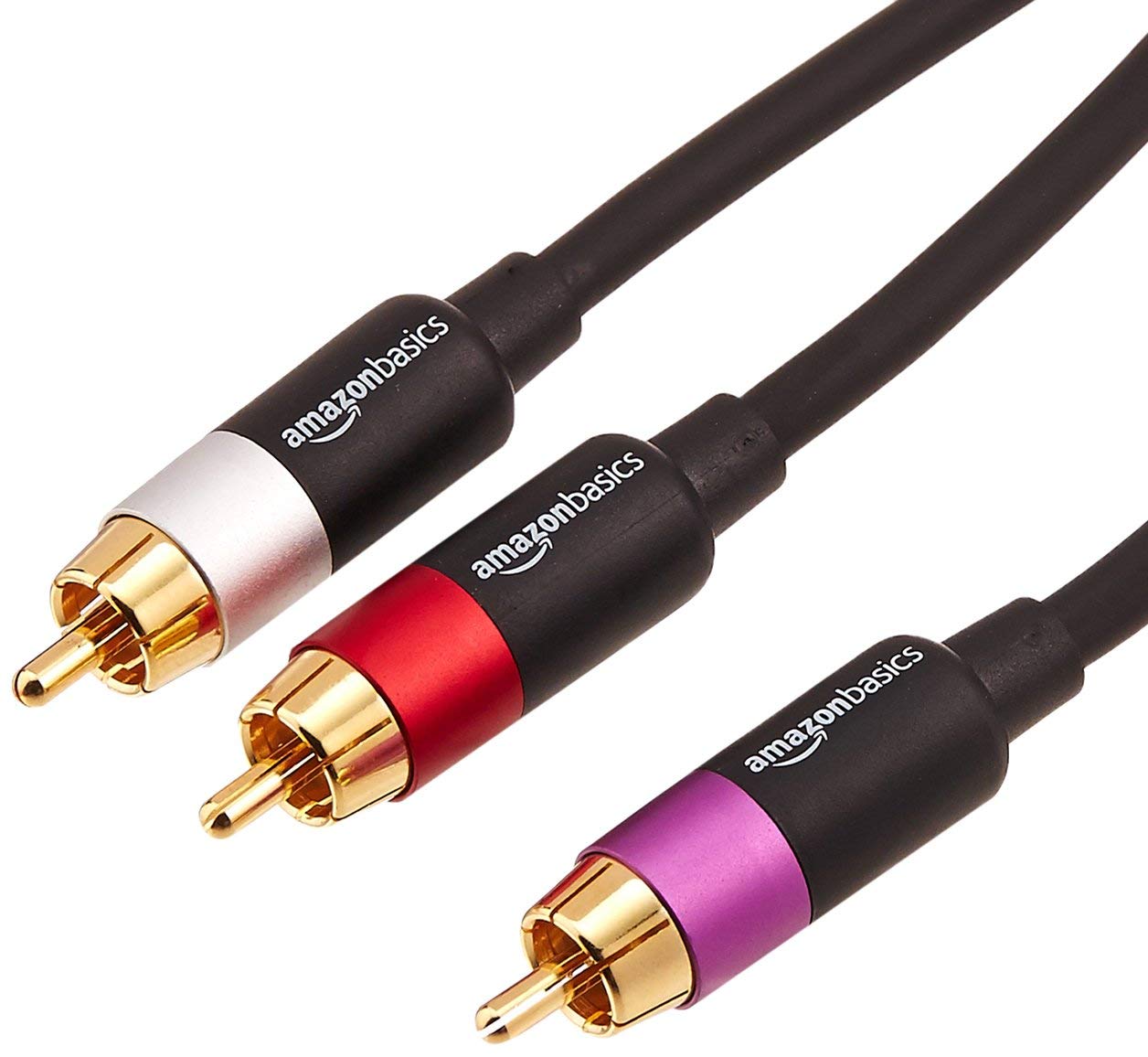 

Amazon Basics RCA Audio Cable m RCA Male 2 RCA Black 2.4 (1 - Male) чорний