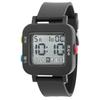 J-AXIS Wristwatch Gentle Digital Watch Easy-to-read Simple 5 ATM Water Resistant EL Backlight Calendar Function CN2A0001-BK Unisex Black