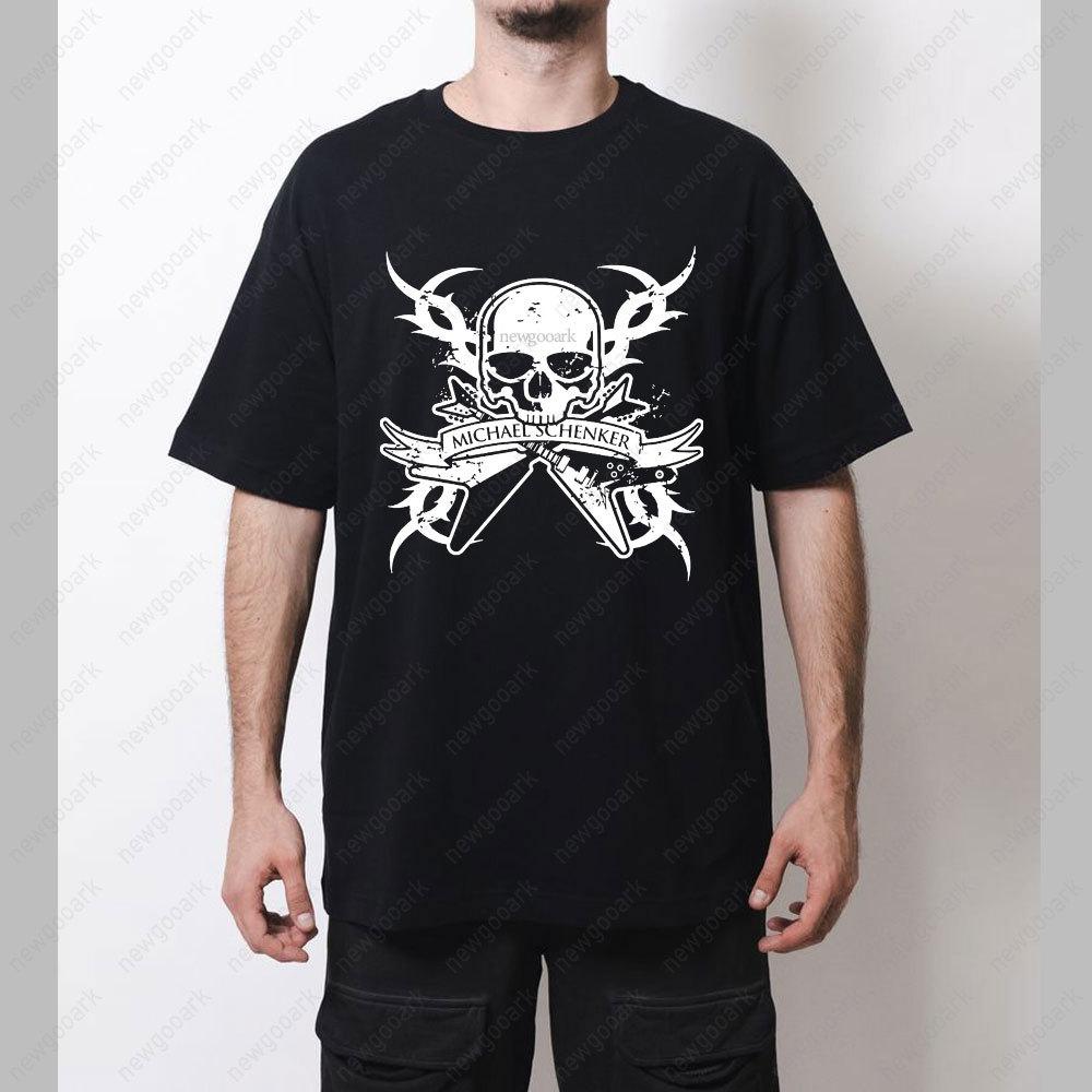 Michael Schenker Group T-Shirt Verkaufe Deine Seele Nicht Album Grafik T-Shirts Frau Mann Vintage Heavy Metal Musik Baumwoll Oberteile T-Shirt