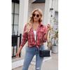 Spring and Autumn Women's New Casual Fashion Loose Plaid Pocket Shirt Jacket