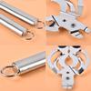 Multifunctional Stainless Steel Can Opener, Hand Tool with Hooks, Ideal for the Elderly and Arthritis, Grabs All Jar Lids and Bottles Anywhere