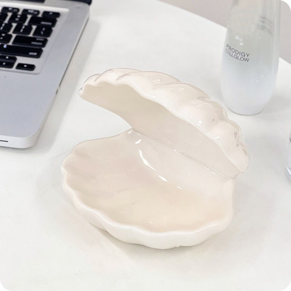Ring Shell Display Organizer Ceramic Whiteware Porcelain Jewelry Tray  Jewelry Display