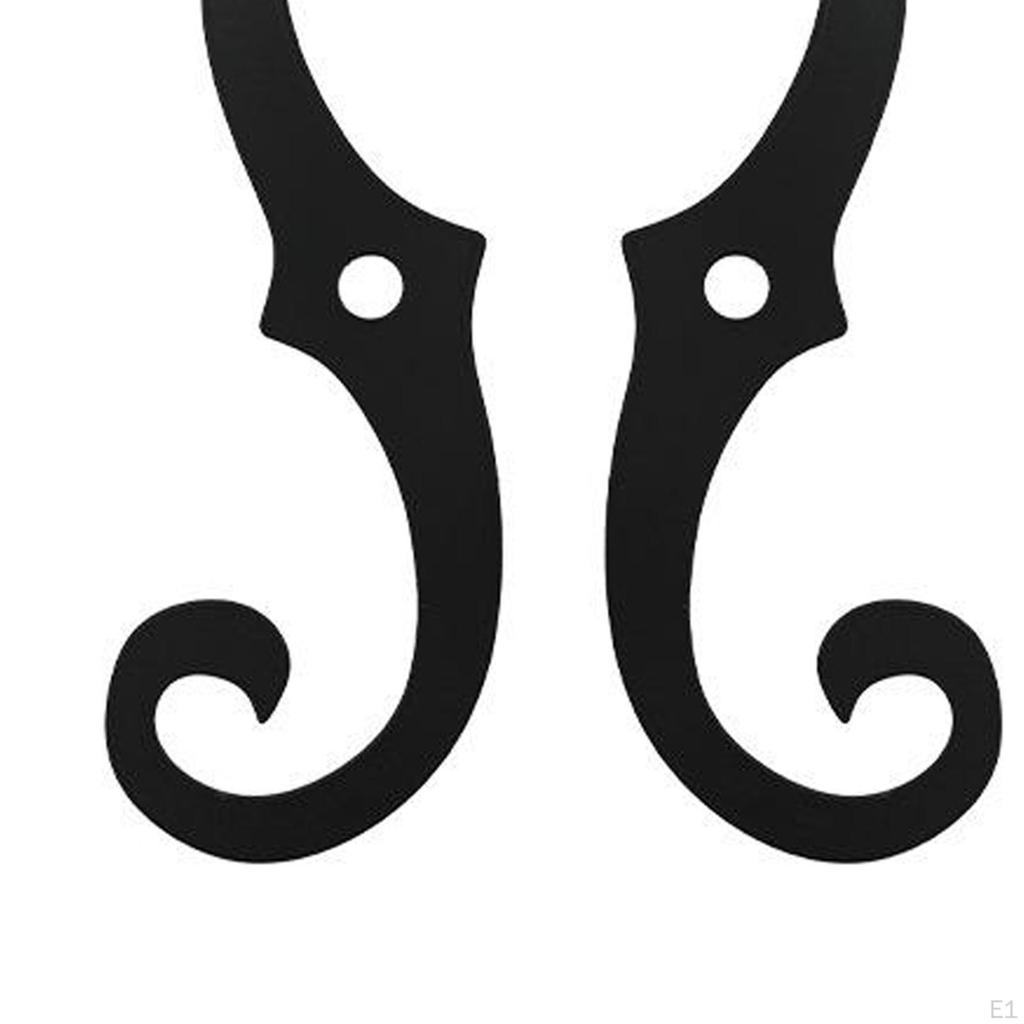 2Pcs Cast Iron Shutter Fasteners S Dogs in Pairs External Tieback Metal Clamps Heavy Duty