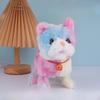 Electric Walking Cat Toy Companion Animal with 12 Songs Versatile Interactive Figure Record