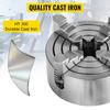 SucceBuy K72-125 Lathe Chuck 5 Inch 4-Jaw Independent Reversible Jaw Metal Lathe Chuck Turning Machine Accessories Lathes Use Tire Chucks 1