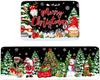 Vikama 1/2Pcs Christmas Kitchen Floor Mat Festive Atmosphere Home Decor Indoor Outdoor Area Carpet Entry Welcome Doormat