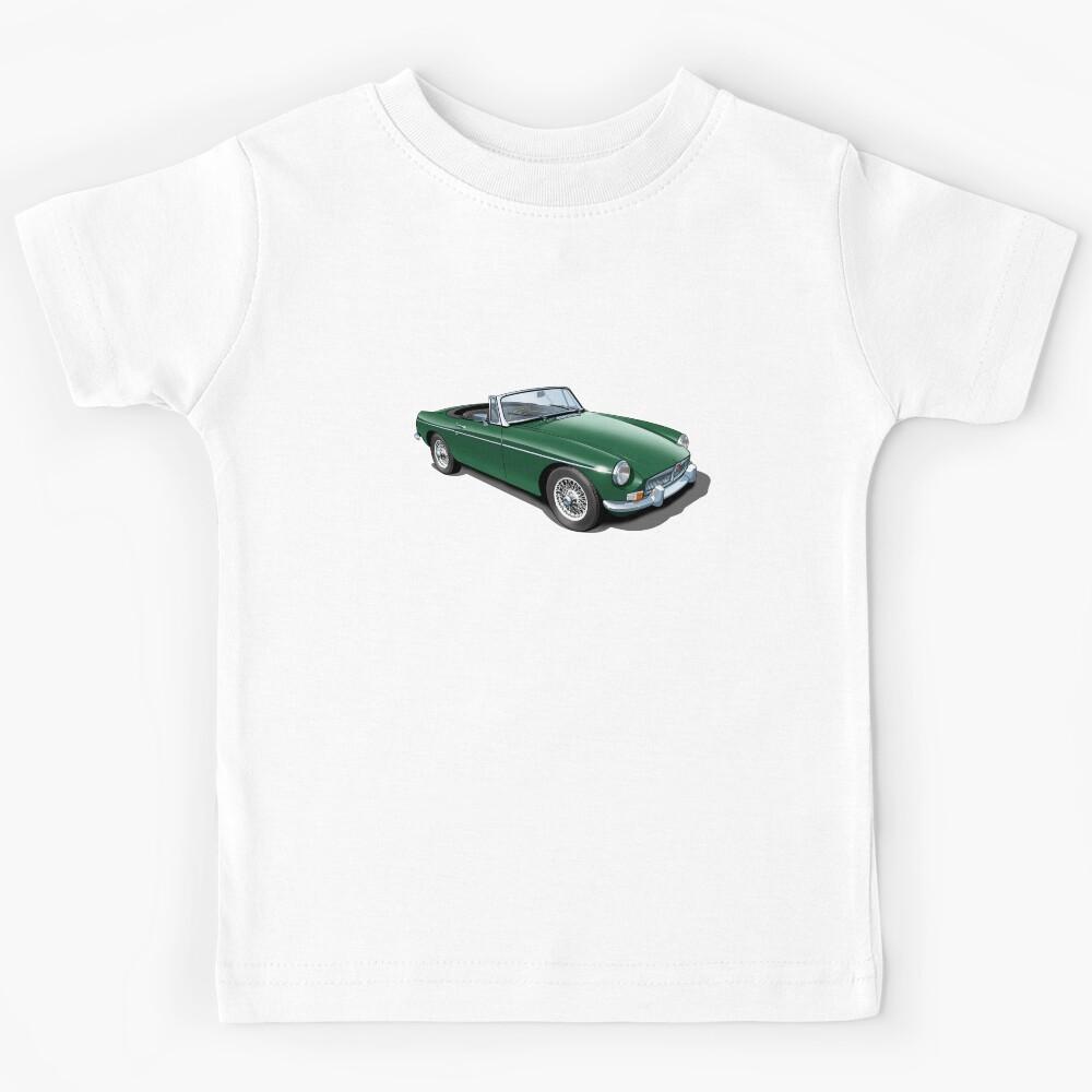 MGB Roadster in british racing green Kids T-Shirt 100