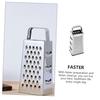 COLLBATH Multifunctional Grater/Slicer, 4-Sided Box Grater, Stainless Steel Cheese Grater, Vegetable Chopper, Handheld Kitchen Utensil for Vegetable C