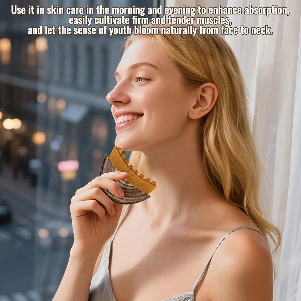 Contouring Facial Brush, Dry Brushing Facial Brush, Massager For Face, Chin And Jaw Shaping, Ergonomically Designed