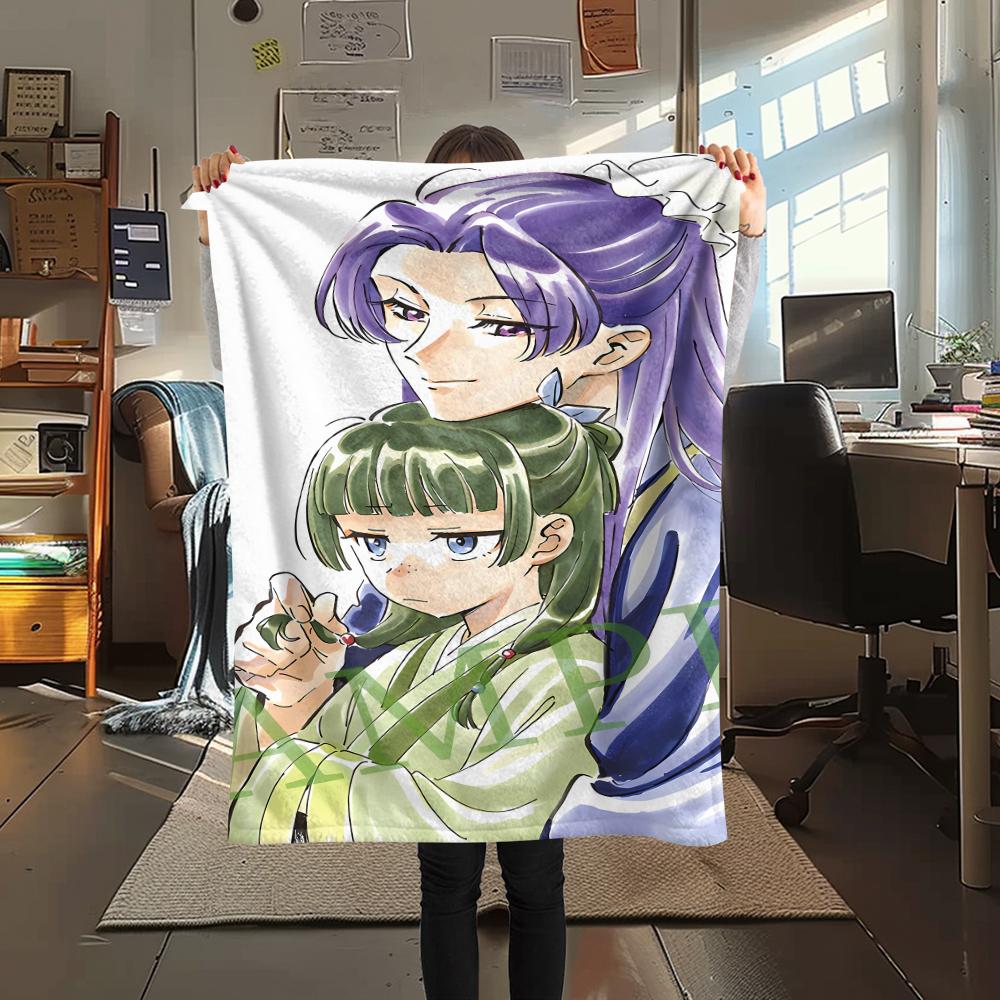 

Jinshi and Maomao Print Flannel Blanket,High quality Comfortable for All Seasons,Home Decor,Warmth and Comfort,Perfect for Christmas Gifts 80cm x 120cm