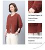 Women's Petite Loose Casual Round Neck Jacket for Middle-Aged & Elderly - Spring 2025