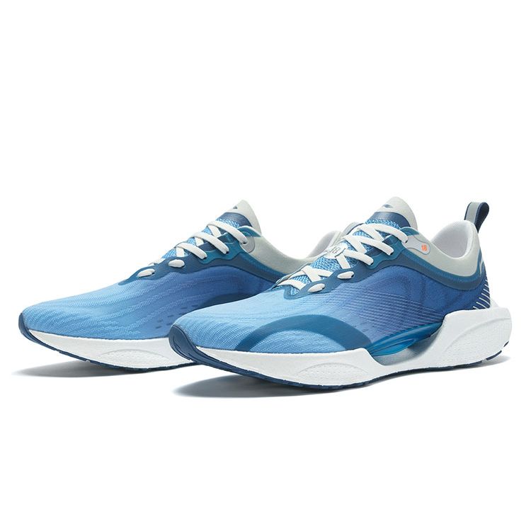Li-Ning Ultra Light 18 Fabric Non-Slip Wear-Resistant Low-Top Running Shoes Men Sneakers Sky-Blue ARMR007-4