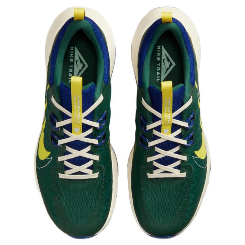 Nike Juniper Trail 2 Gorge Green Deep Royal Blue Coconut Milk Yellow Strike Sneakers DM0822-301