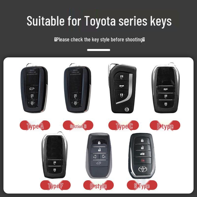 Toyota Schlüsselabdeckung für Camry, Avalon, Highlander, RAV4, Corolla, CHR und mehr