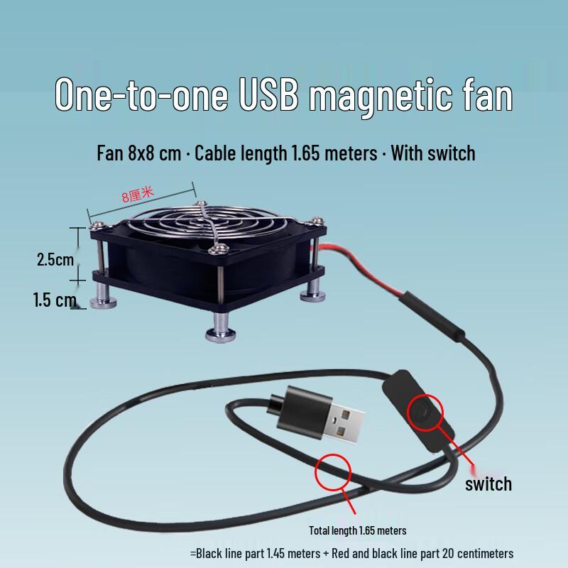 

Magnetic USB Computer Cooling Fan