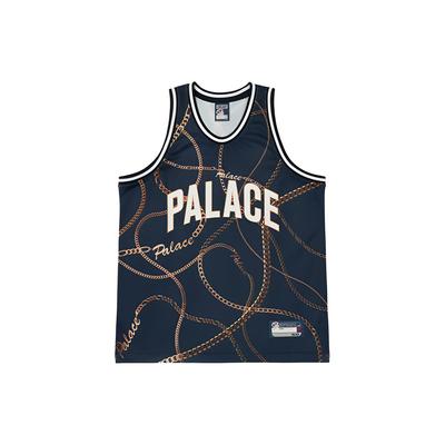 Chaleco de Baloncesto con Cadena Azul Marino Unisex Ropa de Abrigo Azul P25ES001