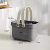 Portable Handle Bath Basket Plastic Mesh Basket Bathroom Shower Wash Bath Large Capacity Storage Basket Toilet Cleaning Supplies