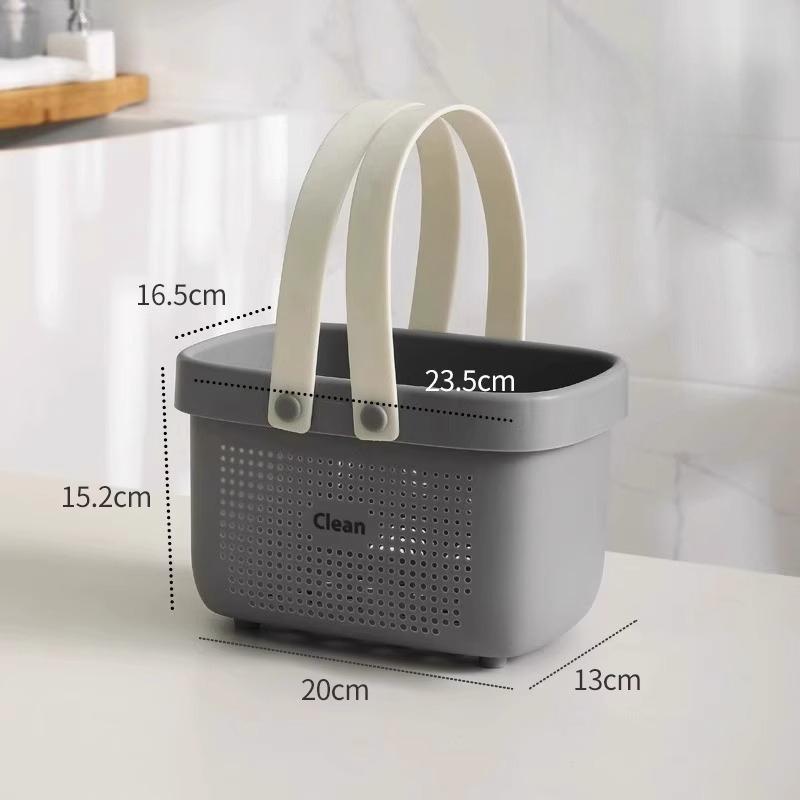 

Portable Handle Bath Basket Plastic Mesh Basket Bathroom Shower Wash Bath Large Capacity Storage Basket Toilet Cleaning Supplies