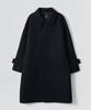 Ezio Wool Blend Balmacan Coat_Navy