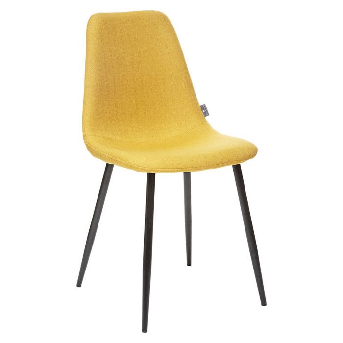 Lot de 2 chaises style scandinave Tyka Atmosphera - Jaune