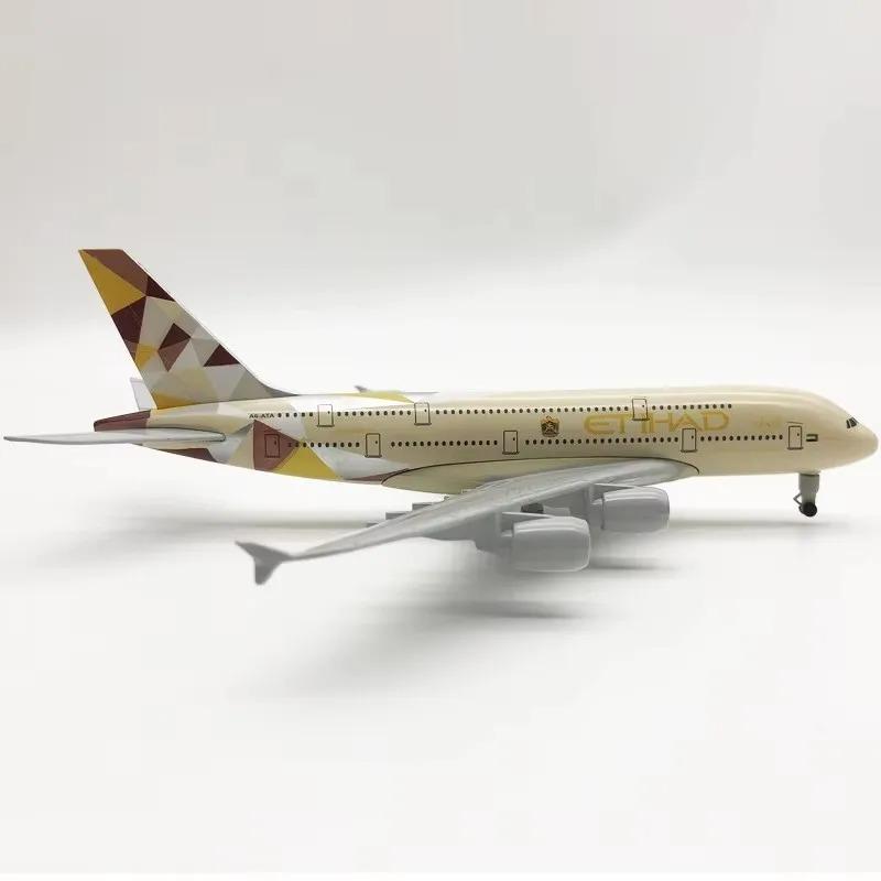 16/20CM Etihad Airways B787 A380 Legierungsflugzeug Flugzeugmodell Spielzeug Diecast Flugzeugmodell Für Geschenk Sammlung Kinder