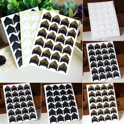 120Pcs Self-Adhesive Photo Frame Corner Stickers Craft Scrapbook Album Decor
