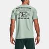 Under Armour Project Rock Johnson Training Round Neck Knit Short Sleeve T-Shirt Men Tops Light-Teal 1361725-340