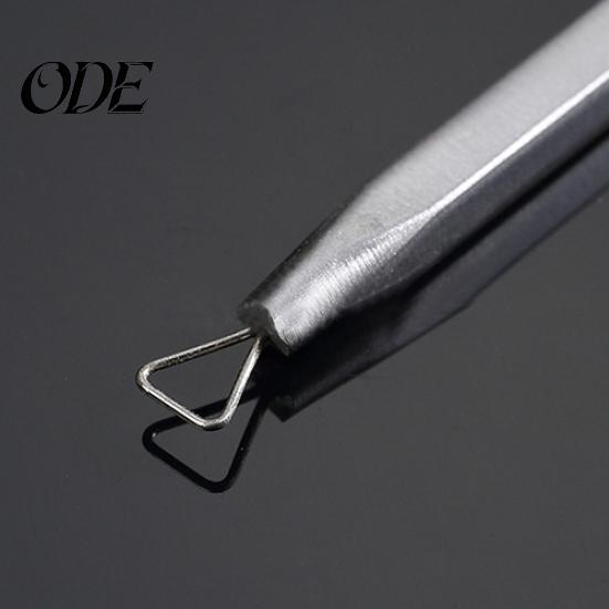 Non-Slip Stainless Steel Pimple Popper Acne Blackhead Removal Needle Tool Silver